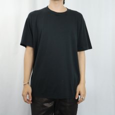 画像2: 90's JERZEES USA製 無地Tシャツ BLACK XL (2)