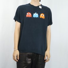 画像2: 2000's PAC-MAN ゲームプリントTシャツ BLACK M (2)
