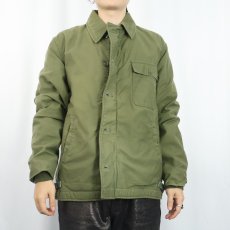 画像2: 70's U.S.NAVY A-2 デッキジャケット MEDIUM (2)