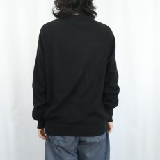 画像3: 70's CHEMISE LACOSTE アクリルニットカーディガン BLACK (3)