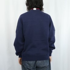 画像3: 90's RUSSELL ATHLETIC USA製 カップショルダースウェット NAVY L (3)