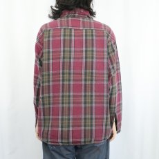 画像3: FIVE BROTHER チェック柄 ヘビーネルシャツ XL (3)