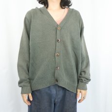 画像2: L.L.Bean コットンニットカーディガン XL (2)