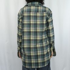画像3: PENDLETON チェック柄 ウールシャツ L (3)