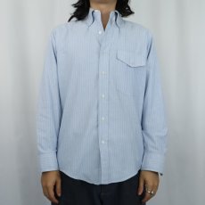 画像2: 80's L.L.Bean USA製 ストライプ柄 ボタンダウンコットンシャツ SIZE14 1/2 (2)