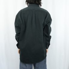 画像3: Ralph Lauren "BLAKE" ボタンダウン コットンシャツ BLACK L (3)
