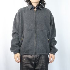 画像2: 90's POLO Ralph Lauren USA製 チンスト付き フリーススイングトップ L (2)