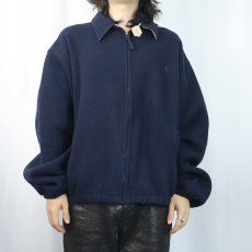 画像2: POLO Ralph Lauren チンスト付き フリーススイングトップ NAVY XXL (2)