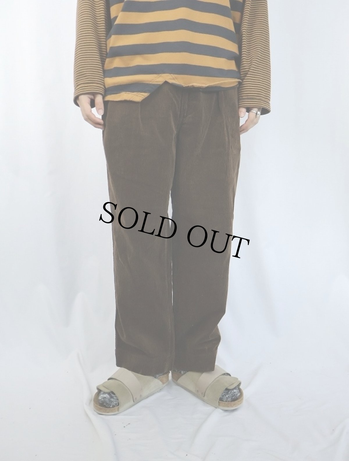 画像2: 90's POLO Ralph Lauren USA製 "POLO CORDS" 2タック コーデュロイパンツ W32 (2)