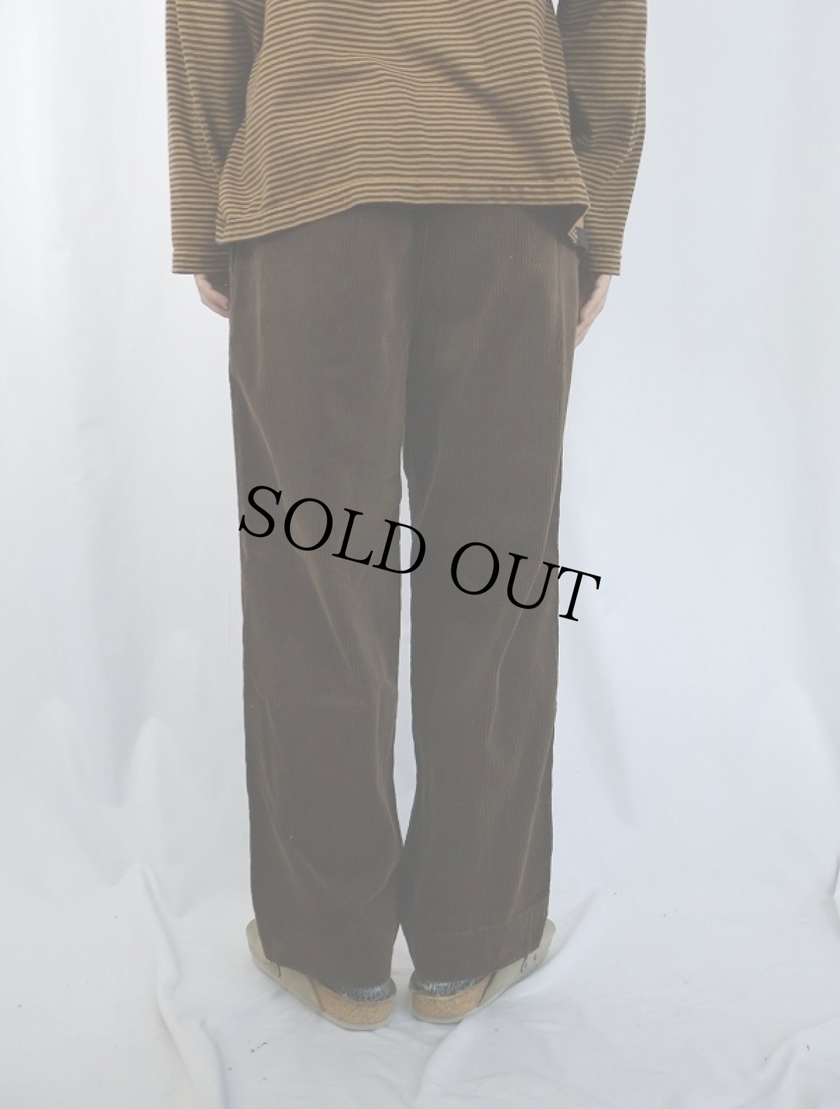 画像3: 90's POLO Ralph Lauren USA製 "POLO CORDS" 2タック コーデュロイパンツ W32 (3)