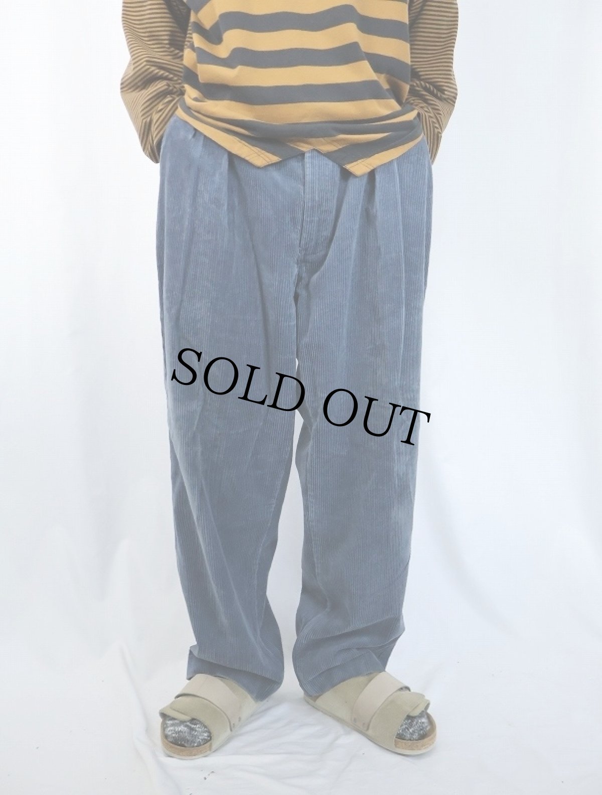 画像2: 90's POLO Ralph Lauren USA製 "POLO CORDS" 2タック コーデュロイパンツ W38 (2)