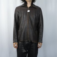 画像2: 70's W.B. PLACE & Co. USA製 レザージャケット SIZE38 (2)