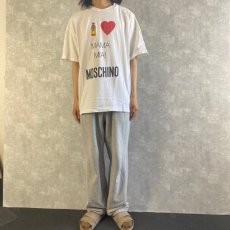 画像2: MOSCHINO USA製 "MAMA MIA" ロゴプリントTシャツ  (2)