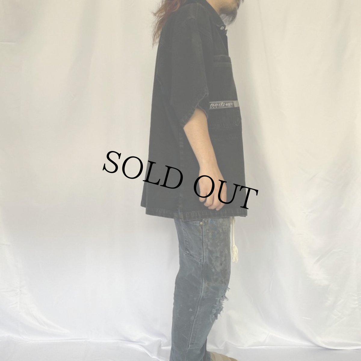 画像3: HEDZ・UP ブラックデニムジャケット XL (3)