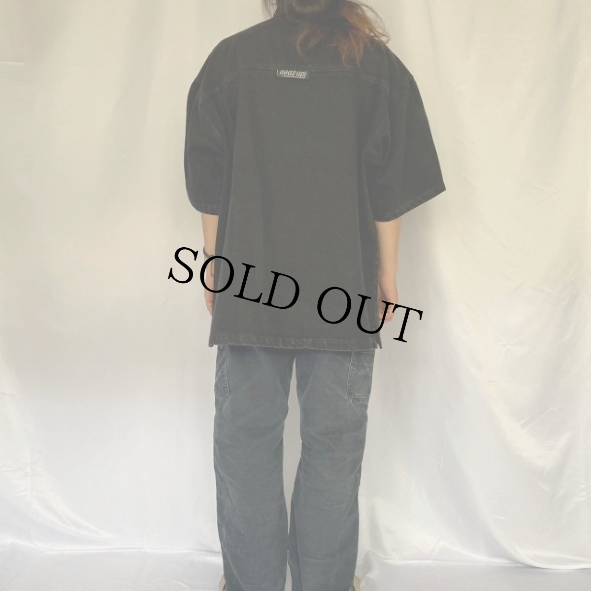 画像4: HEDZ・UP ブラックデニムジャケット XL (4)