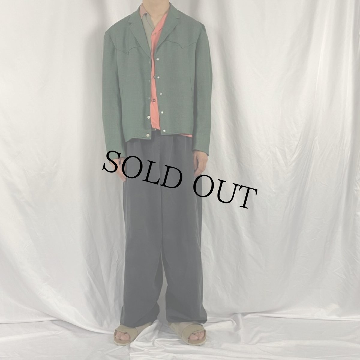 画像2: 70's NIVER WESTERN WEAR, INC. チェック柄 ウエスタンジャケット 44 (2)