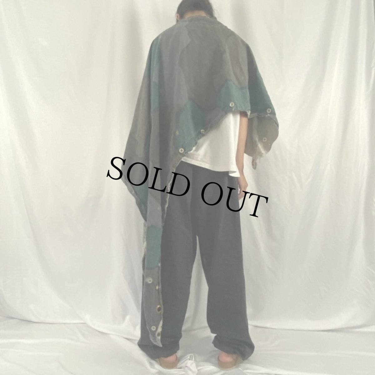 画像4: VINTAGE スウェーデン軍 ツェルト地スナイパーケープ (4)