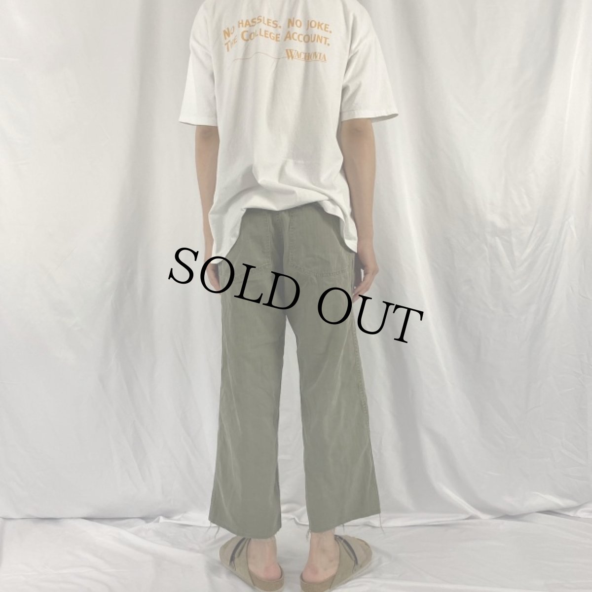 画像4: 50's U.S.ARMY M-47 HBT ベイカーパンツ W26-28 (4)