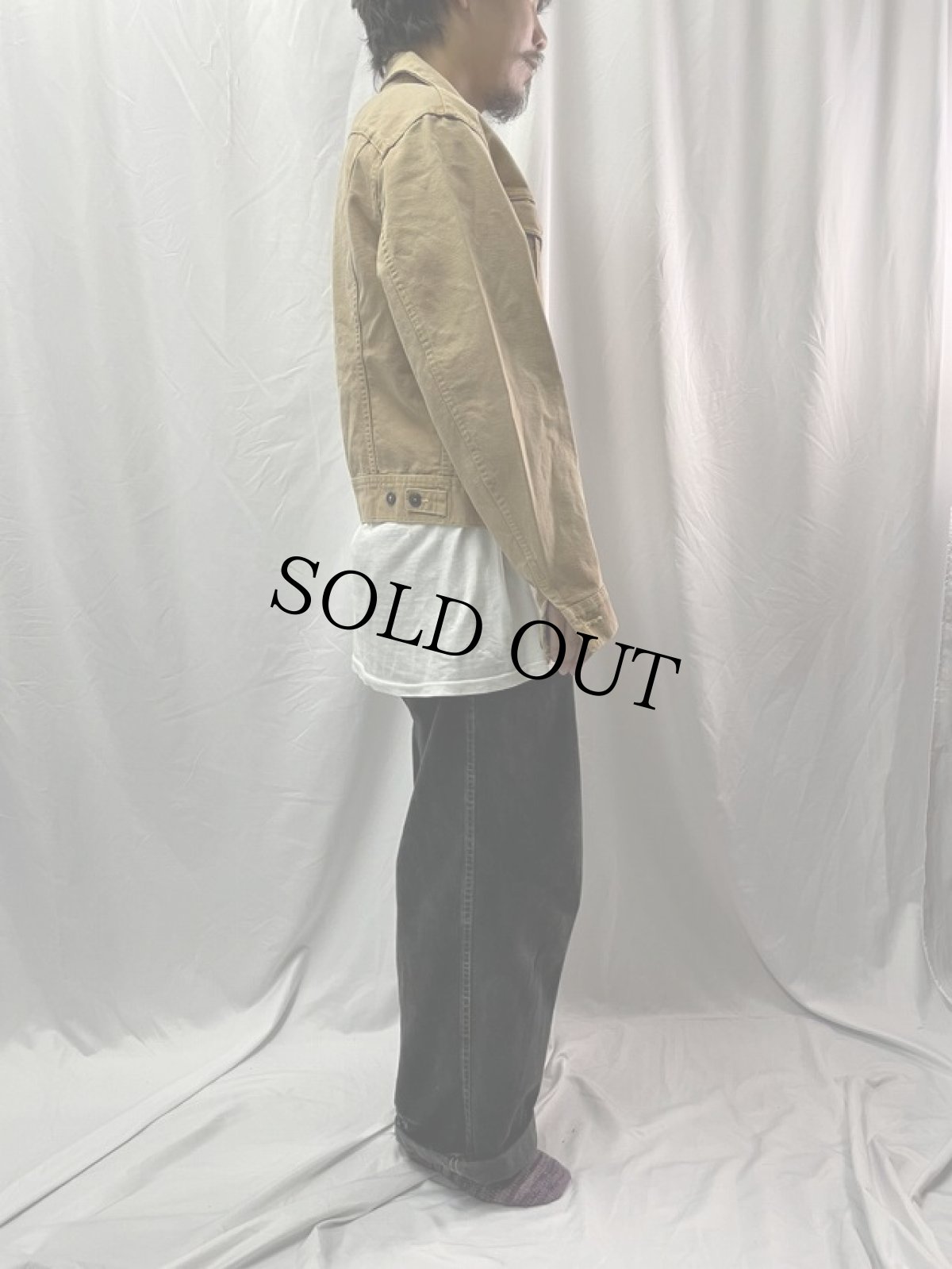 画像3: 70's Lee USA製 101-J TYPE ブラウンダック地ジャケット (3)