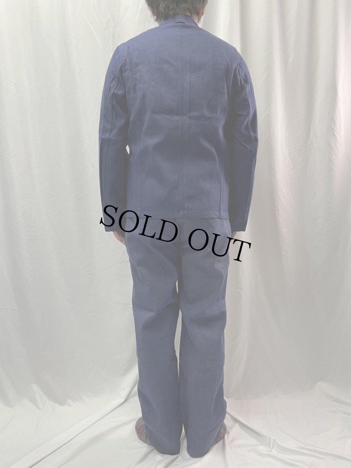 画像6: 60〜70's EURO sorglos MONTEURSTOLZ デニムカバーオール/デニムパンツ SETUP DEADSTOCK SIZE44 (6)