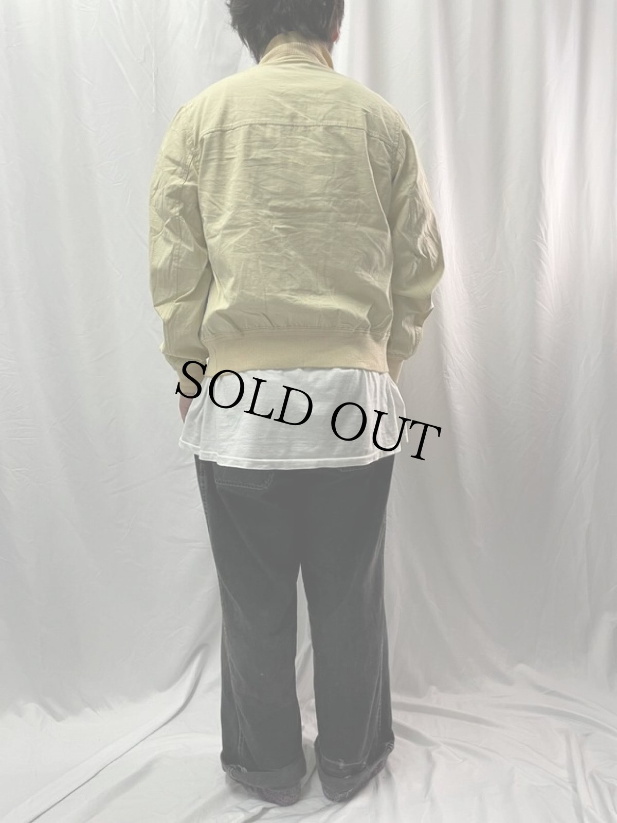 画像4: VINTAGE Schiatti&Co ITALY製 MILITARY TYPE コットンジャケット (4)