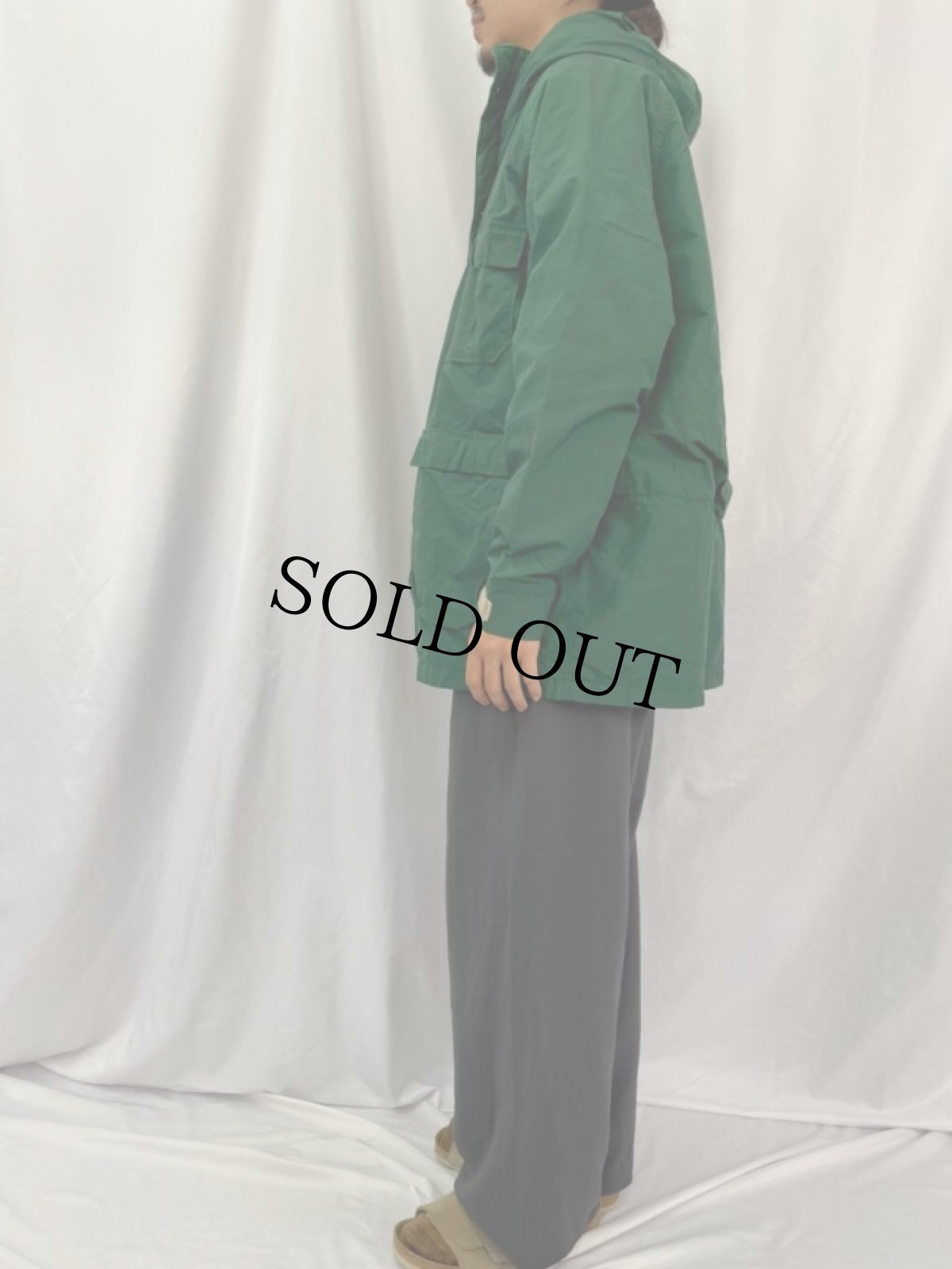 画像3: 80's L.L.Bean USA製 裏地ネル ナイロンジャケット XL (3)