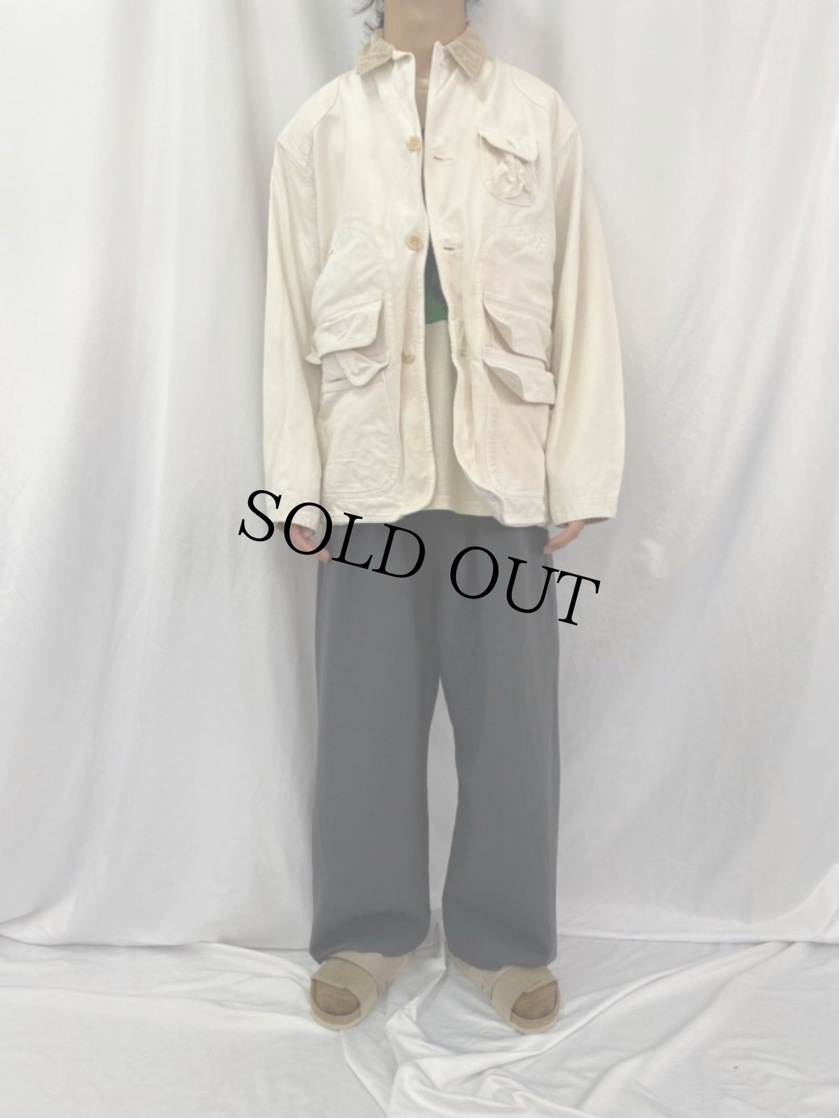 画像2: 90's POLO Ralph Lauren USA製 ダック地ハンティングジャケット M (2)