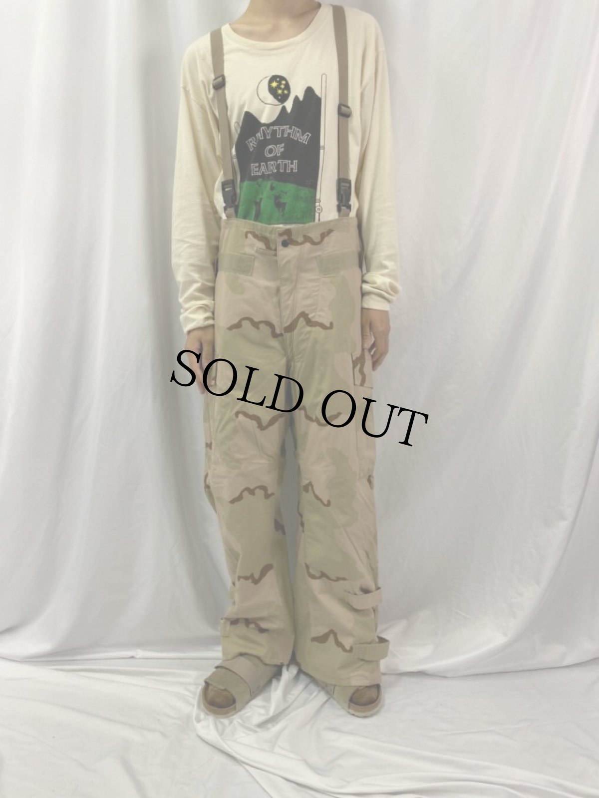 画像2: U.S.ARMY 3Cデザートカモ リップストップ ケミカルプロテクティブパンツ SMALL SHORT (2)