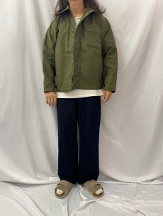 画像2: 80's U.S.NAVY A-2 デッキジャケット DEADSTOCK MEDIUM (2)