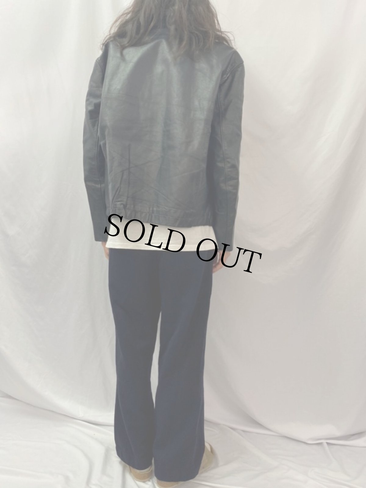 画像4: 80's FRENCH AIR FORCE "ATLAS" K6 レザーフライトジャケット 58 (4)