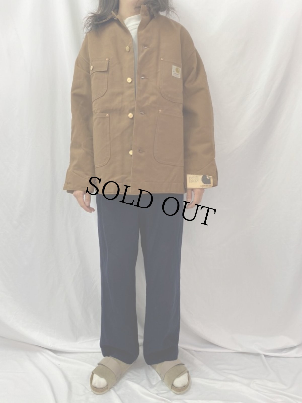 画像2: 70's Carhartt プリントタグ ブランケット付きダックジャケット DEADSTOCK 44 (2)