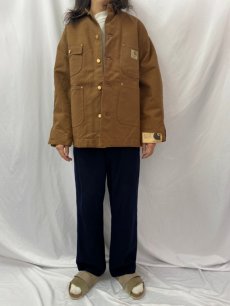 画像2: 70's Carhartt プリントタグ ブランケット付きダックジャケット DEADSTOCK 44 (2)