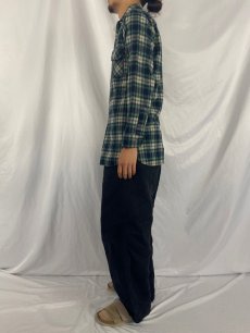 画像3: 【SALE】 60's Sears PILGRIM チェック柄 マチ付きウールシャツ SM (3)