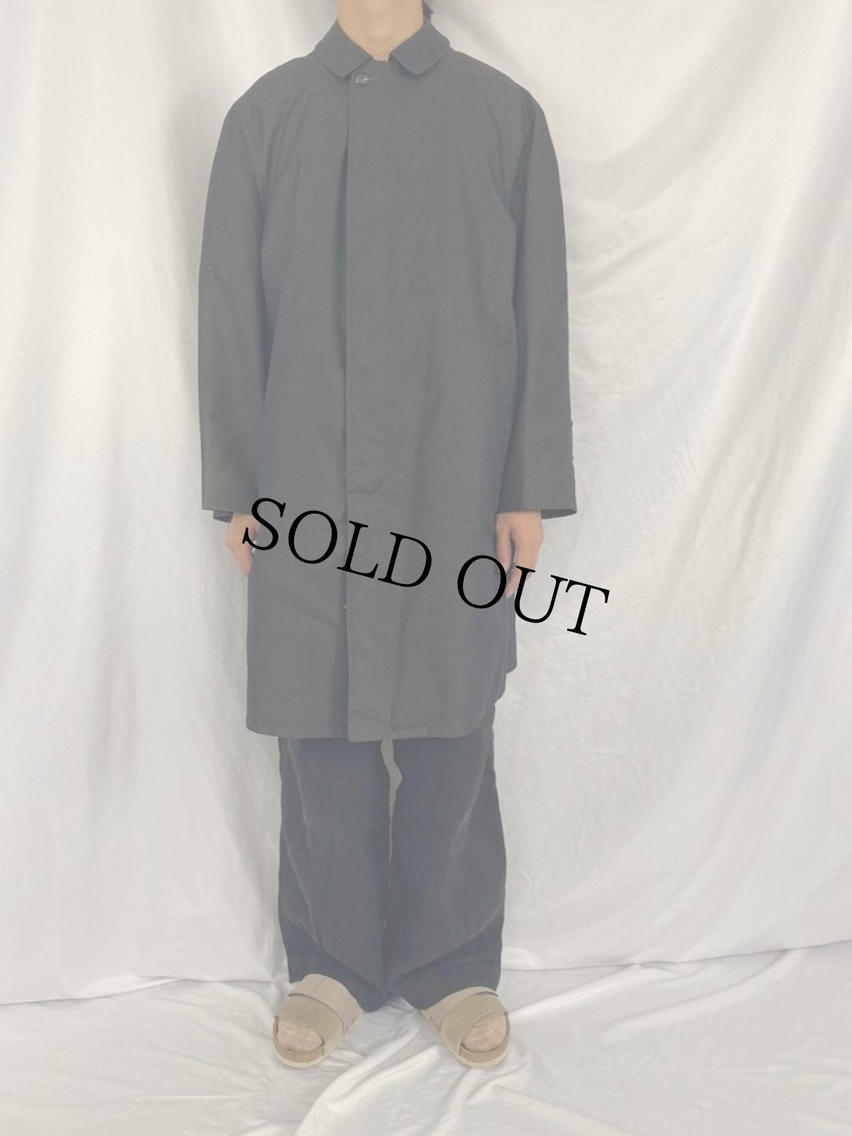 画像2: 70's USA製 チェック柄 ライナー付きステンカラーコート (2)