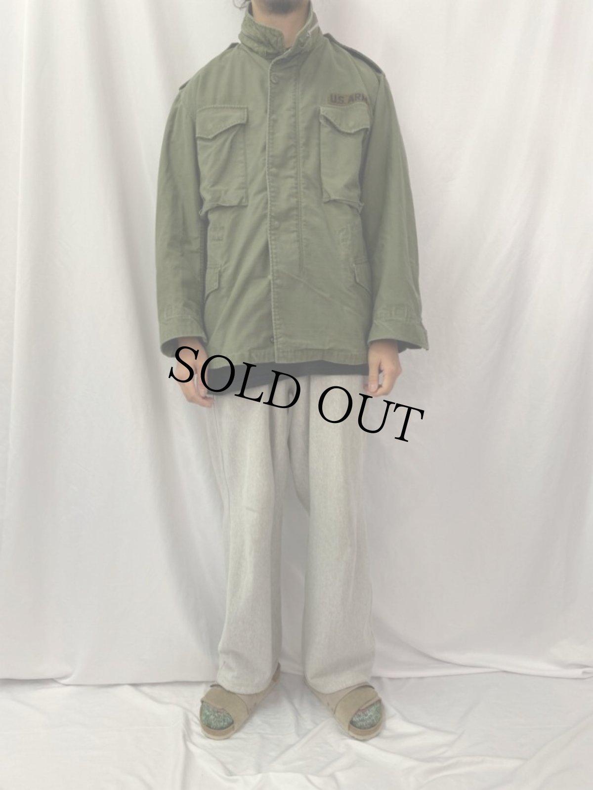 画像2: 60's U.S.ARMY M-65 フィールドジャケット 2nd MEDIUM SHORT (2)