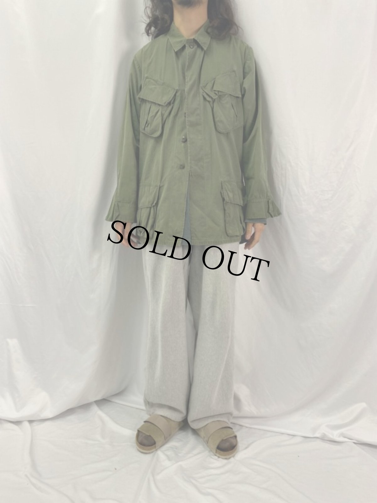 画像2: 60's U.S.ARMY ジャングルファティーグジャケット 3rd (2)