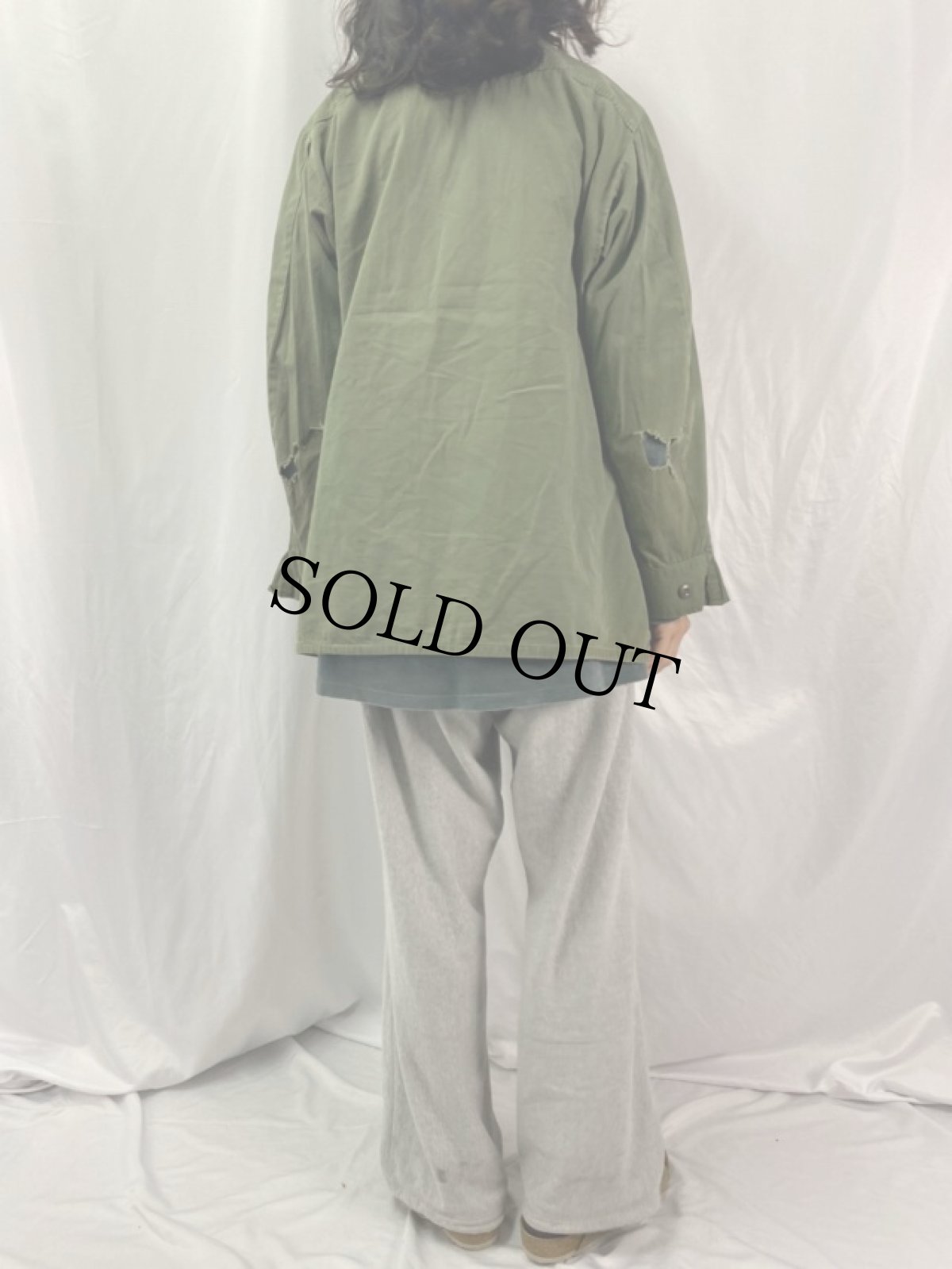 画像4: 60's U.S.ARMY ジャングルファティーグジャケット 3rd (4)