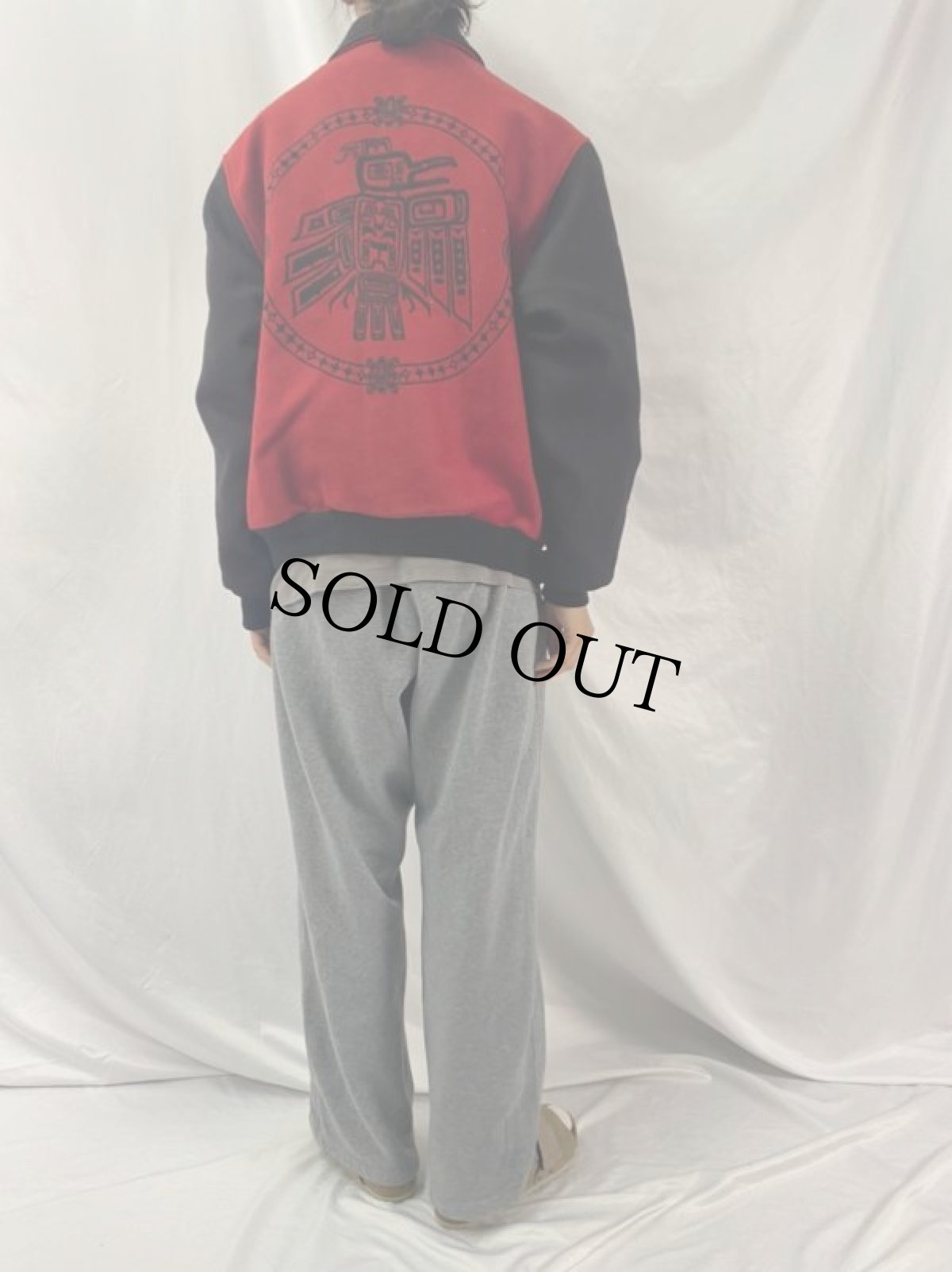 画像4: 90's USA製 PENDLETON ネイティブデザイン ウールジャケット タグ付き未使用 L (4)