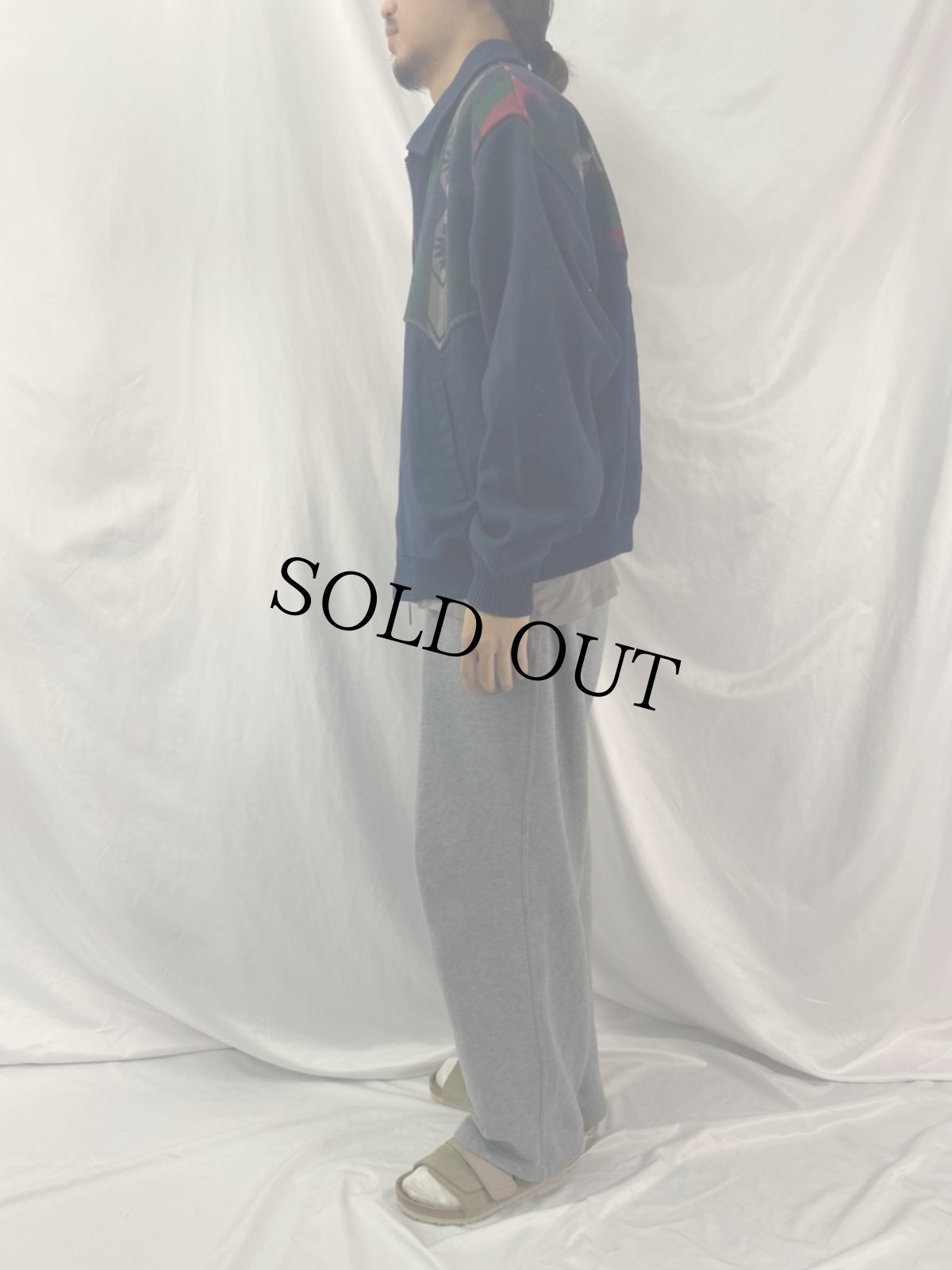 画像3: 90s USA製 PENDLETON ネイティブ柄 ヨーク切り替え ウエスタンジャケット L (3)