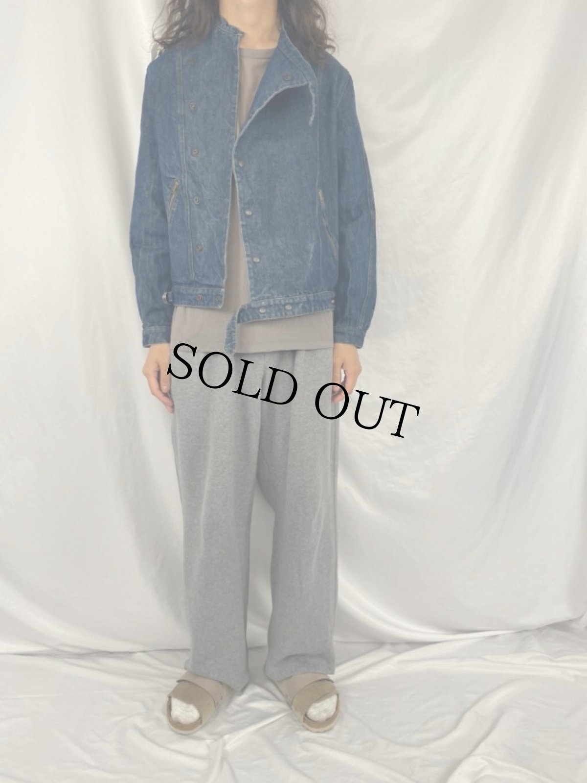 画像2: デザインデニムジャケット (2)