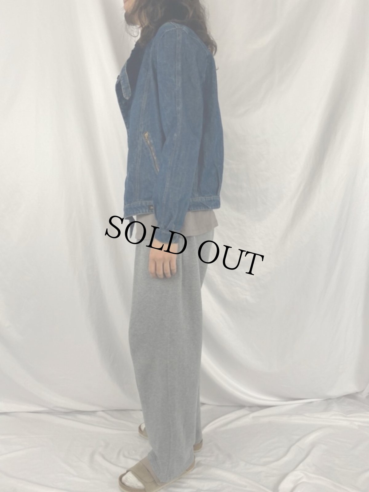 画像3: デザインデニムジャケット (3)