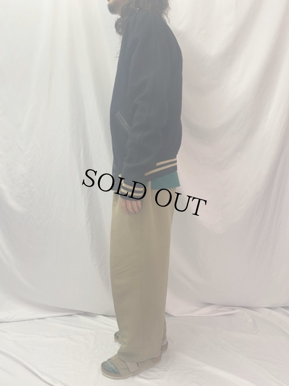 画像3: 50's Stanley Andrews ウールスタジャン (3)