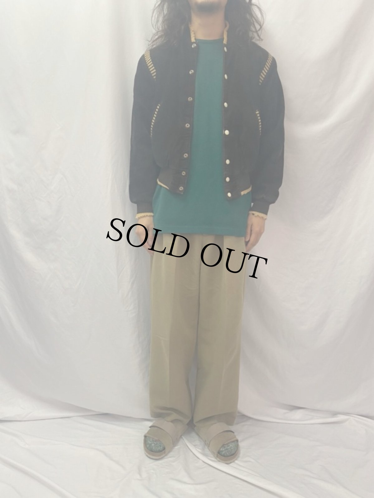 画像2: 50〜60's Hall American コーデュロイスタジャン (2)