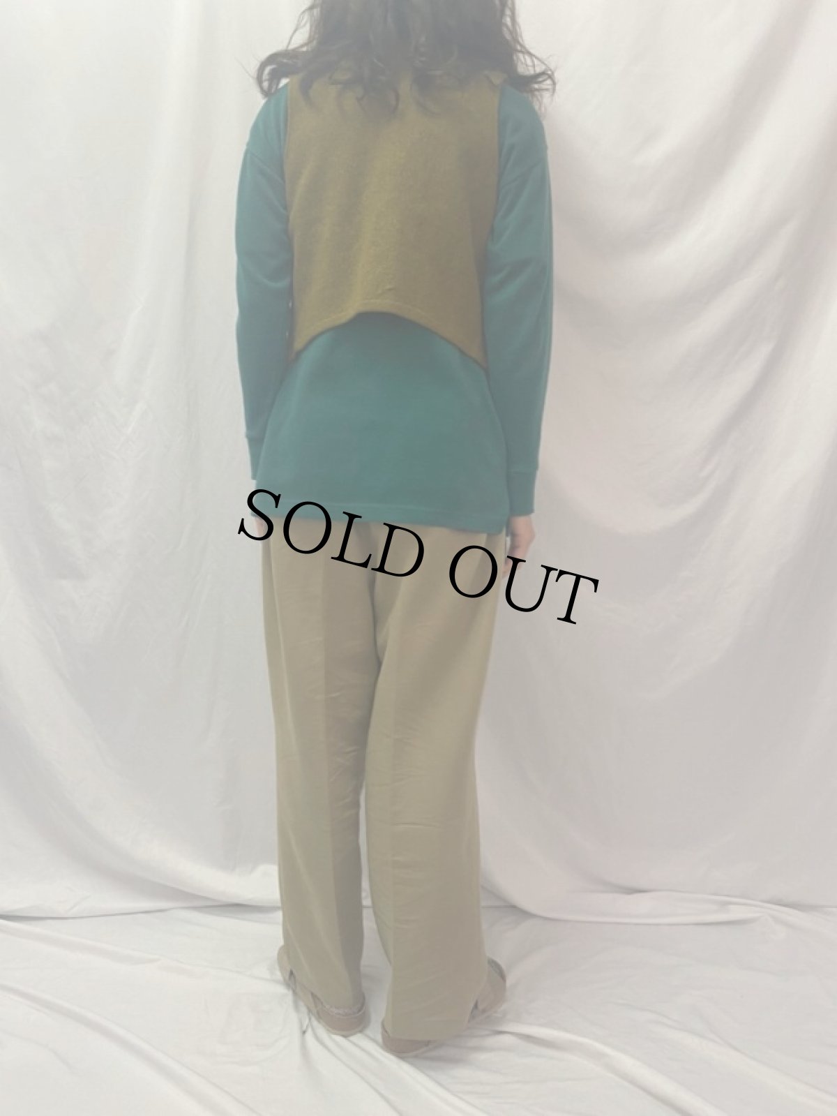 画像4: 30's 牙モチーフ付き ウールベスト (4)