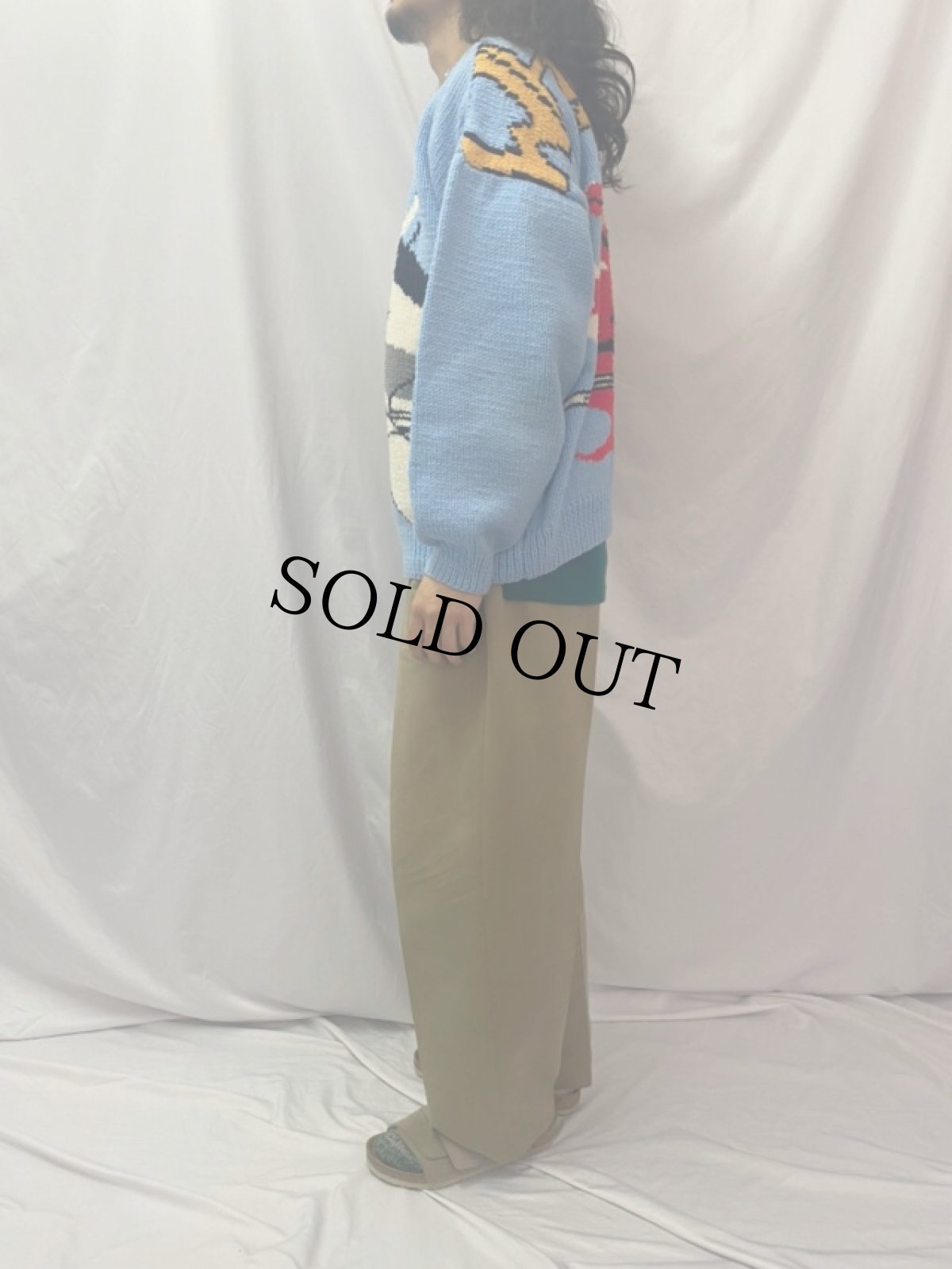 画像4: リキテンシュタイン 柄編みニットセーター (4)