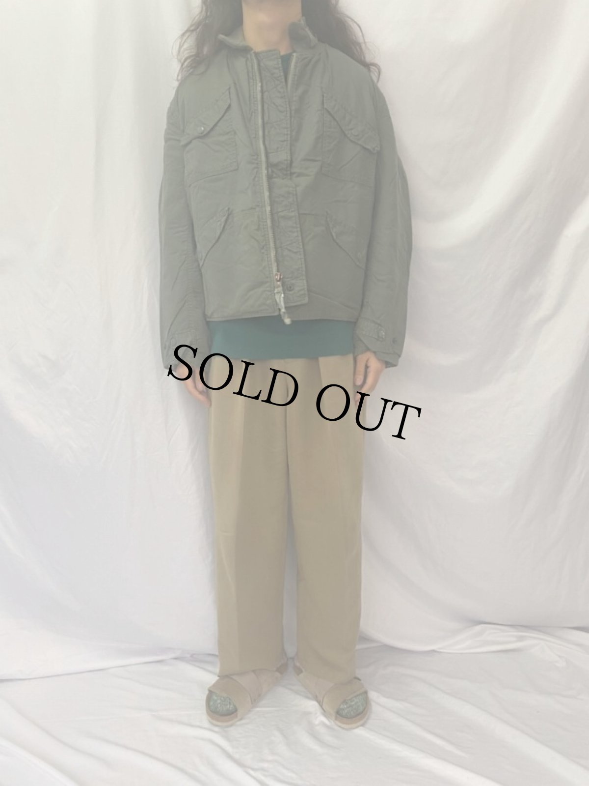 画像2: 70's U.S.AIR FORCE CWU-7/P フライトジャケット XL (2)