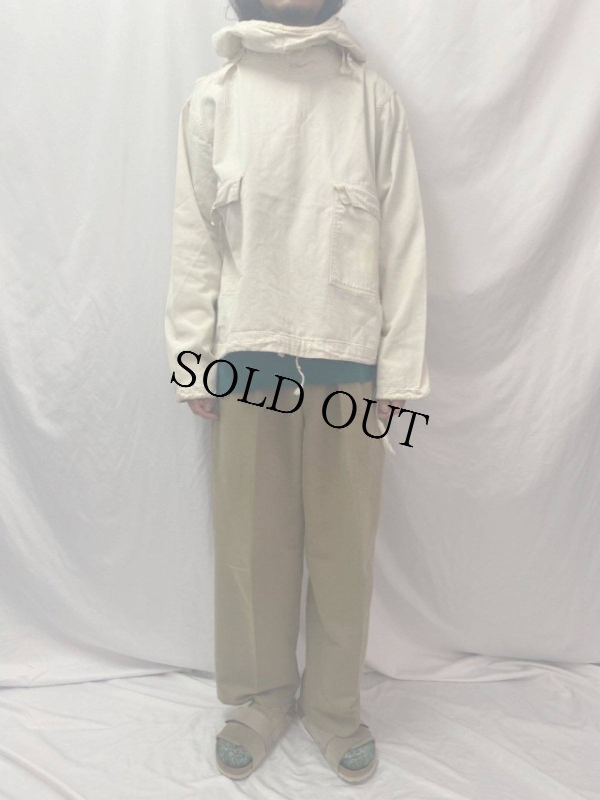 画像2: 40's U.S.NAVY サルベージパーカ M (2)