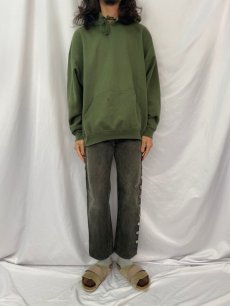 画像2: KAPITAL KOUNTRY スタッズデザイン シンチバックブラックデニムパンツ W30 (2)