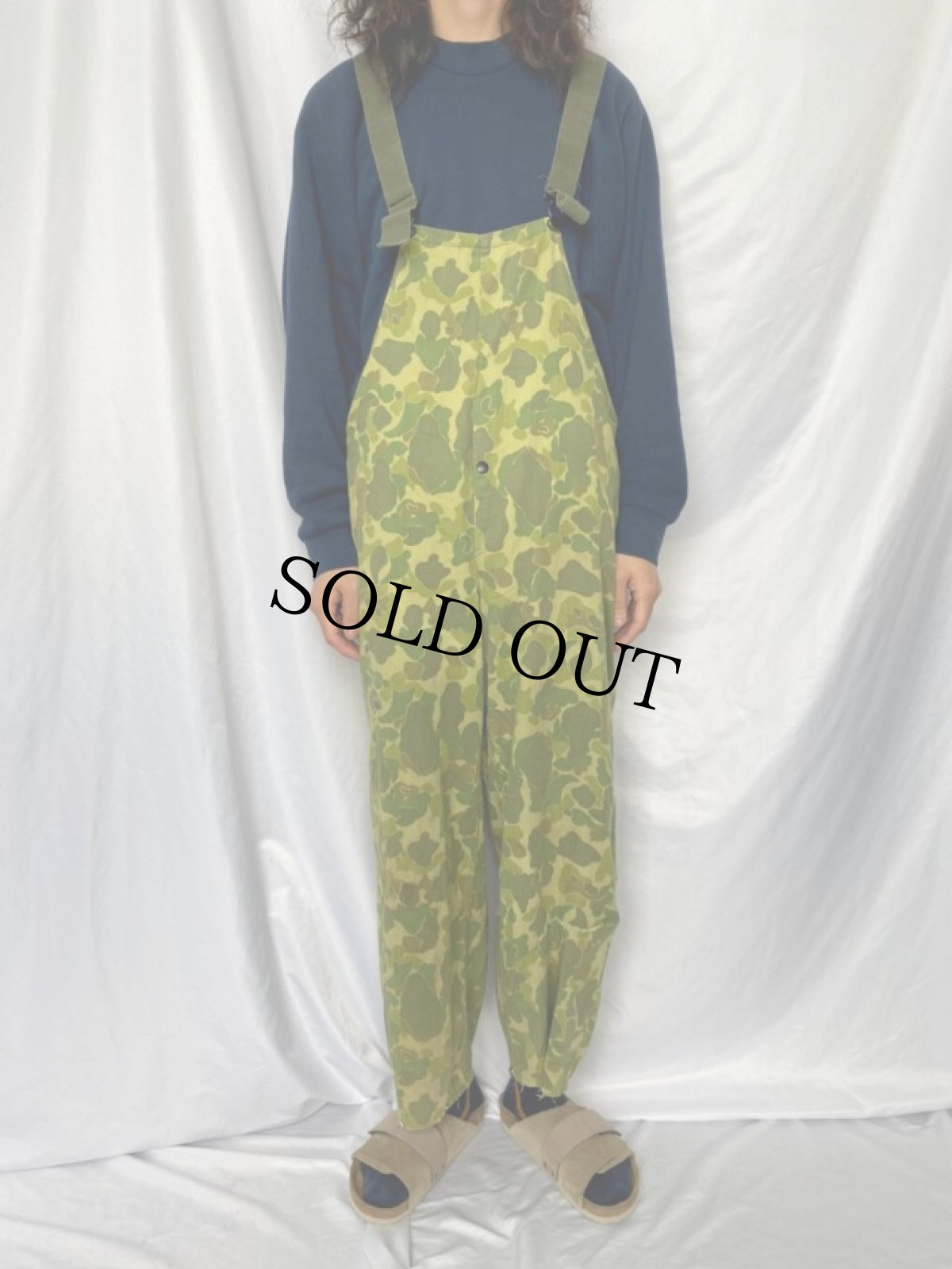 画像2: 50's ローカルメイド ダックハンターカモ HBTオーバーオール (2)