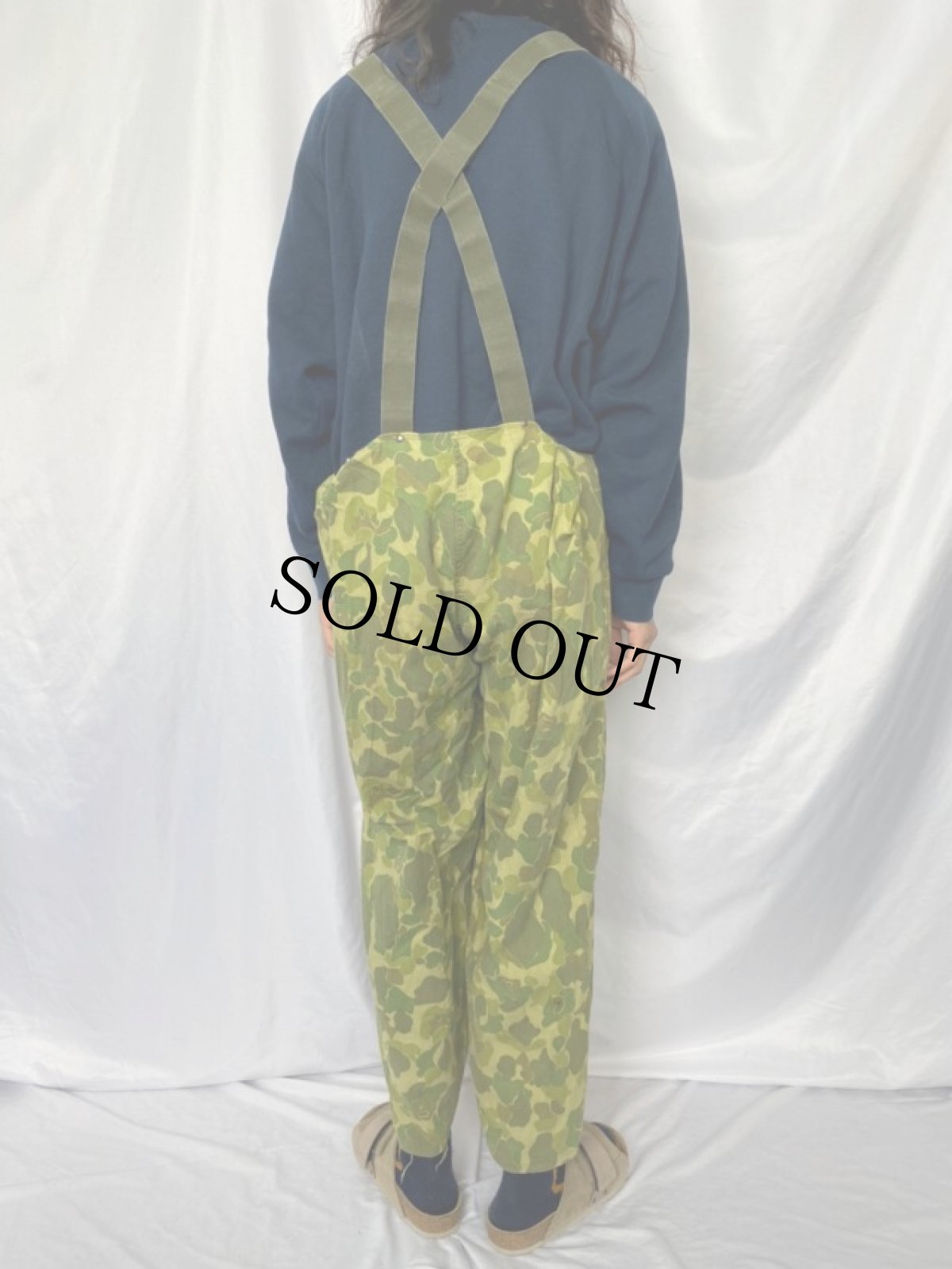 画像4: 50's ローカルメイド ダックハンターカモ HBTオーバーオール (4)